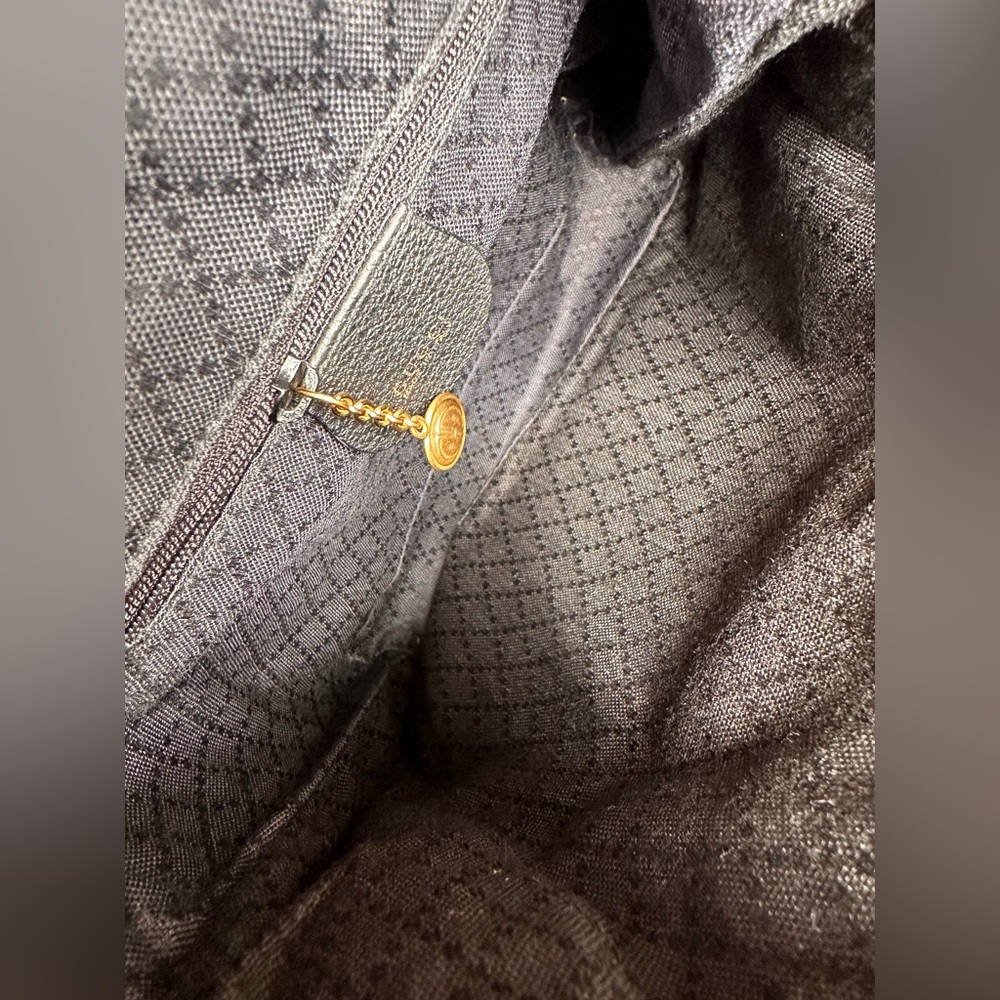 Gucci Black Suede Backpack bamboo - Picture 13 of 15